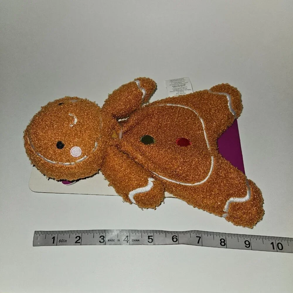 NEW Parent's Choice Gingerbread Man Plush Lovey Baby Toy Crinkle Christmas